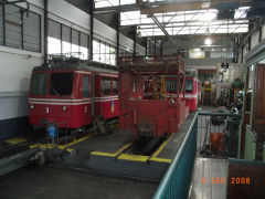 
The tram depot at Cosme Velho Station, Corcovado, Rio de Janeiro, September 2008